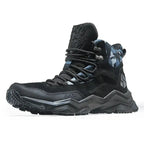 MunaWear - Hiking Shoes - Caden – Waterproof Men's Hiking Boots with Plush Lining for Winter Adventures - Dark Blue / 46