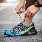 MunaWear - Hiking Shoes - Fen – Waterproof Men’s Hiking Shoes With Anti-Slip Design For Outdoor Adventures - Green / 47