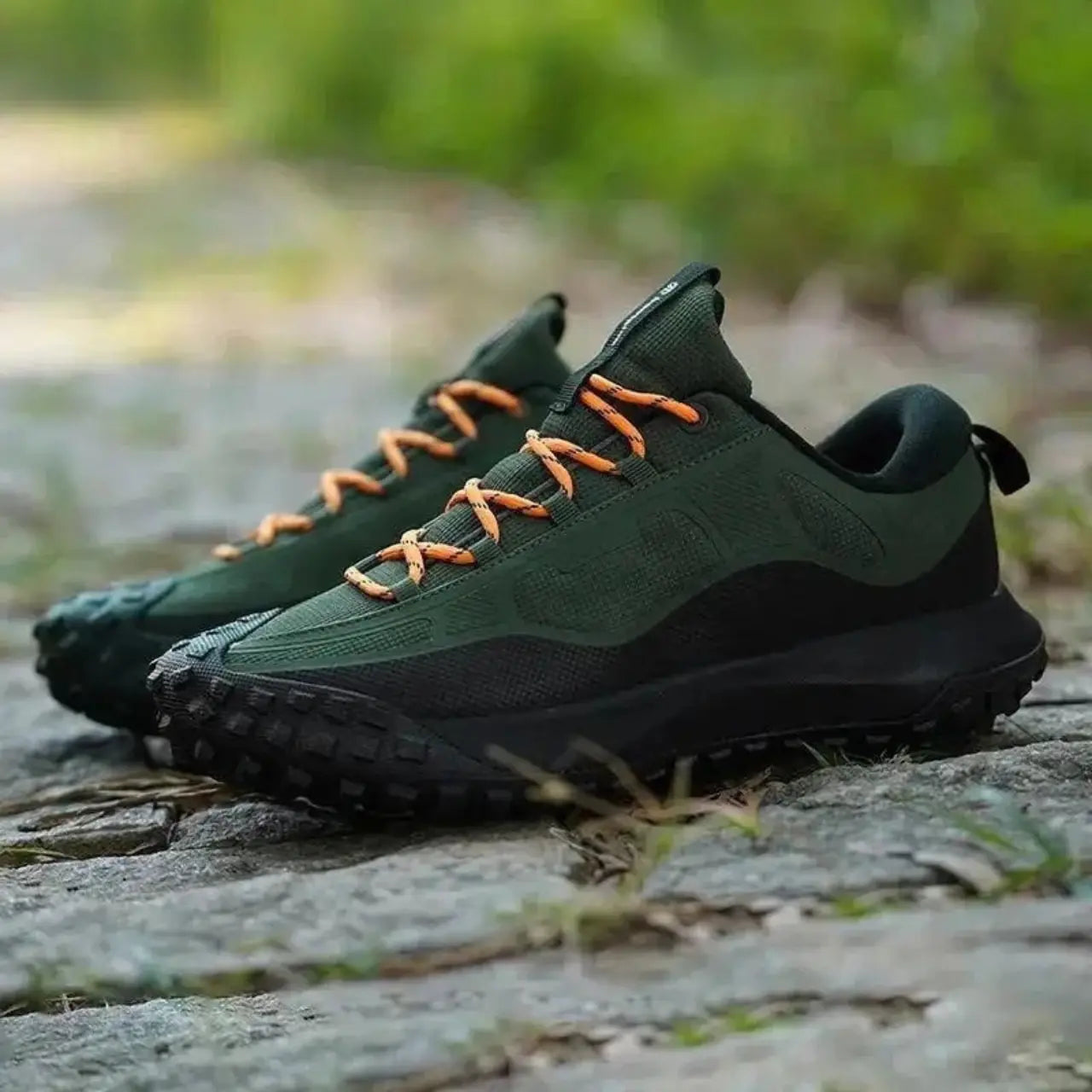 MunaWear - Hiking Shoes - Fenwick - Lightweight Men's Hiking Shoes With Waterproof Design For Outdoor Adventures - Green / 45