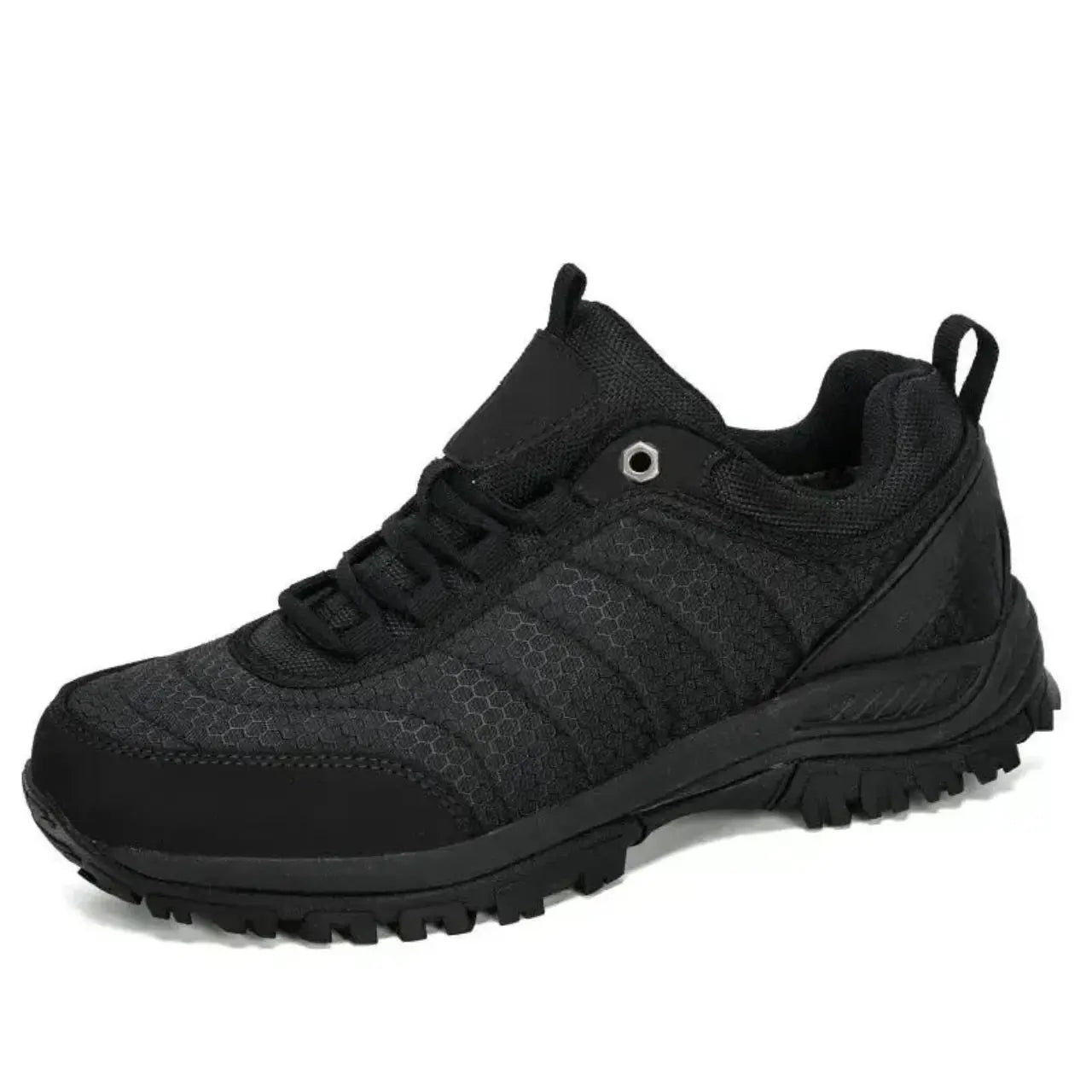 MunaWear - Hiking Shoes - Lennox – Comfortable Men's Hiking Shoes With Breathable Design For Outdoor Adventures - Black