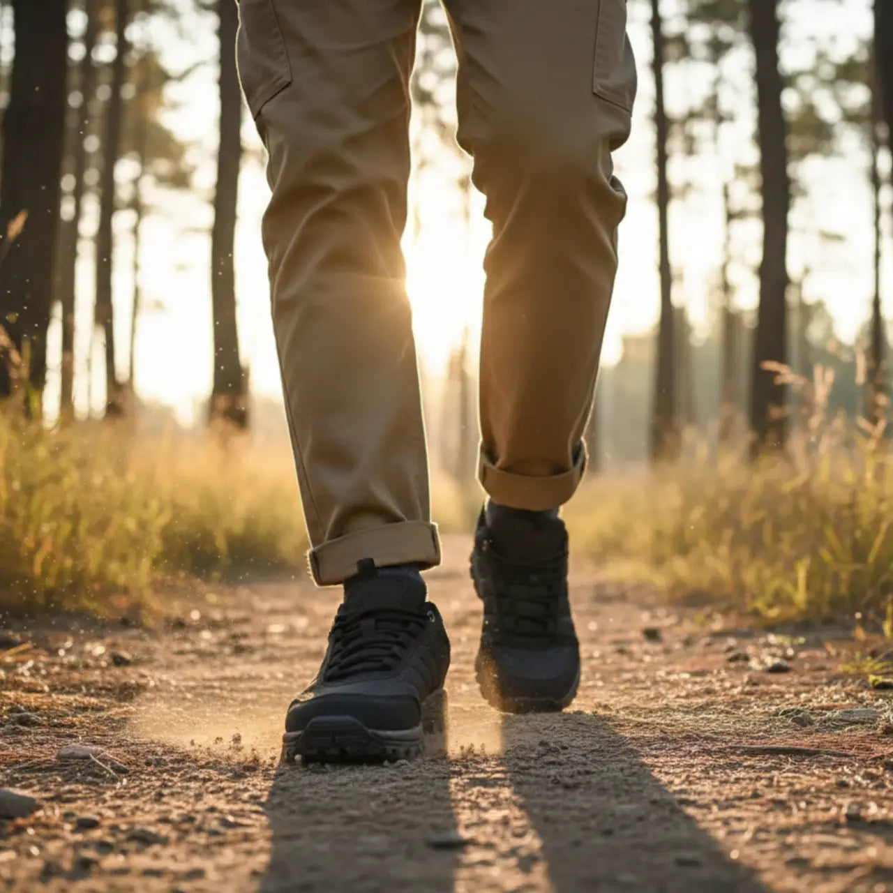 MunaWear - Hiking Shoes - Lennox – Comfortable Men's Hiking Shoes With Breathable Design For Outdoor Adventures - Black