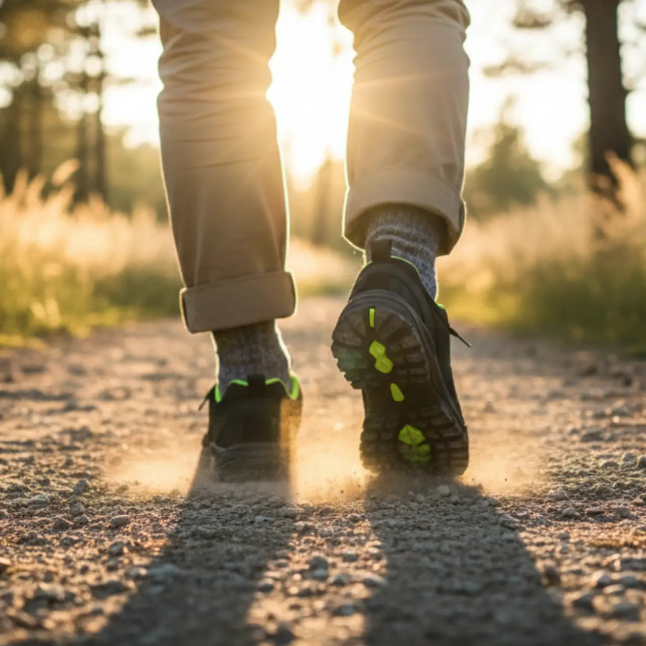 MunaWear - Hiking Shoes - Lennox – Comfortable Men's Hiking Shoes With Breathable Design For Outdoor Adventures - Black/Green