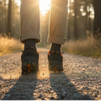 MunaWear - Hiking Shoes - Lennox – Comfortable Men's Hiking Shoes With Breathable Design For Outdoor Adventures - Black/Orange