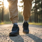 MunaWear - Hiking Shoes - Lennox – Comfortable Men's Hiking Shoes With Breathable Design For Outdoor Adventures - Blue/Black