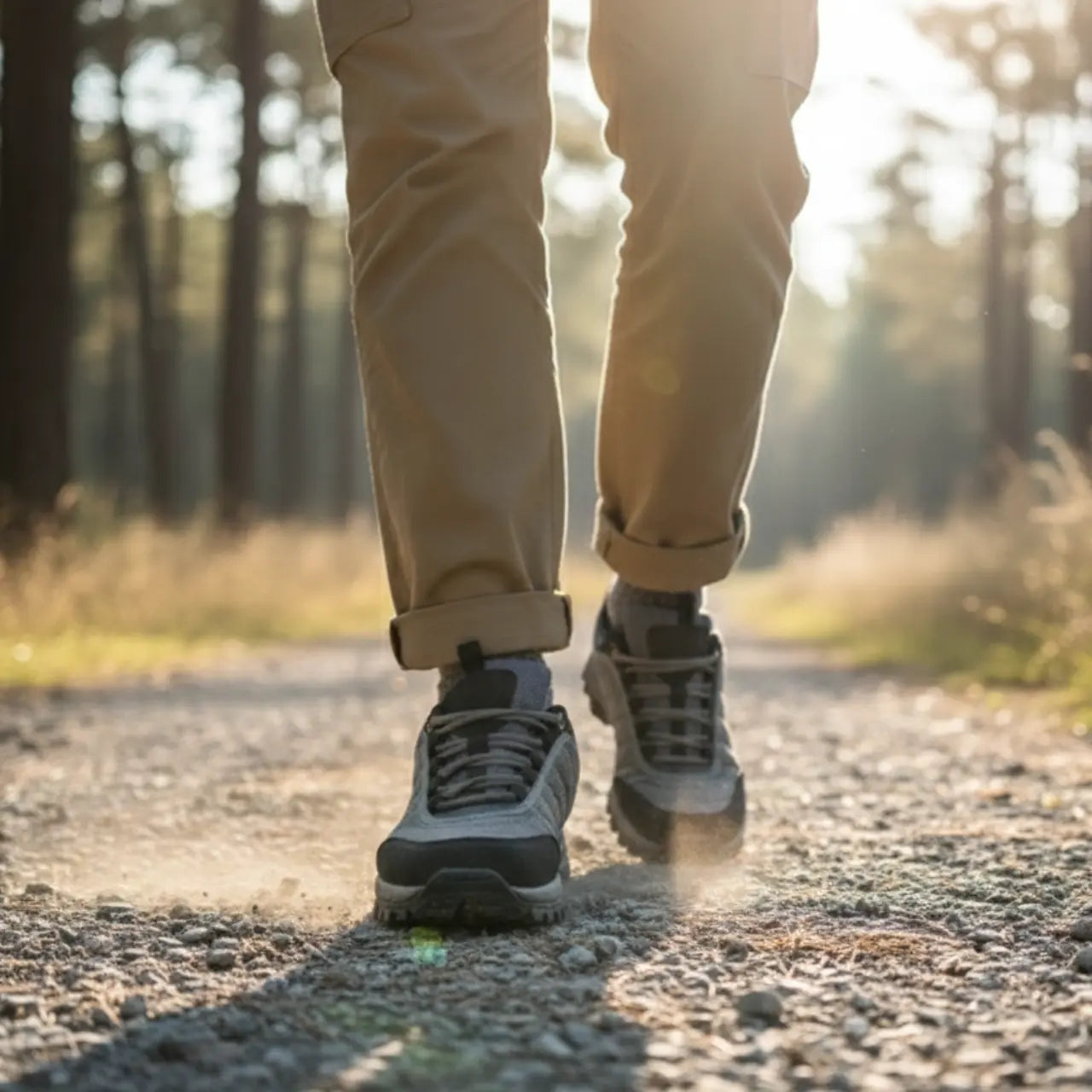 MunaWear - Hiking Shoes - Lennox – Comfortable Men's Hiking Shoes With Breathable Design For Outdoor Adventures - Gray