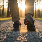 MunaWear - Hiking Shoes - Lennox – Comfortable Men's Hiking Shoes With Breathable Design For Outdoor Adventures - Red/Blue