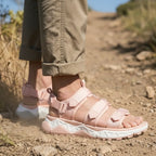 Nexium - Breathable Men's Hiking Shoes With Quick Drying Design For Outdoor Adventures-Pink/White