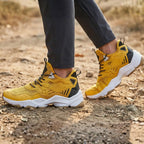 MunaWear - Hiking Shoes - Norvyn – Lightweight Men's Hiking Boots With Breathable Design For Outdoor Adventures - Yellow