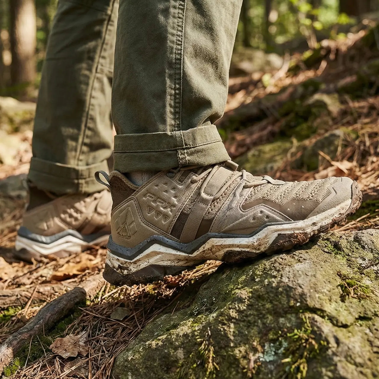 MunaWear - Hiking Shoes - Norvyn – Lightweight Men's Hiking Boots With Breathable Design For Outdoor Adventures - Brown