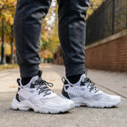 MunaWear - Hiking Shoes - Norvyn – Lightweight Men's Hiking Boots With Breathable Design For Outdoor Adventures - White