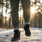 MunaWear - Hiking Shoes - Rowen – Waterproof Men's Hiking Boots with Plush Lining for Winter Adventures - 