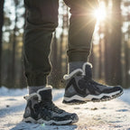 MunaWear - Hiking Shoes - Rowen – Waterproof Men's Hiking Boots with Plush Lining for Winter Adventures - 