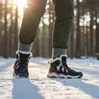 MunaWear - Hiking Shoes - Rowen – Waterproof Men's Hiking Boots with Plush Lining for Winter Adventures - 