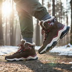MunaWear - Hiking Shoes - Rowen – Waterproof Men's Hiking Boots with Plush Lining for Winter Adventures - 