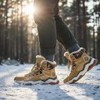 MunaWear - Hiking Shoes - Rowen – Waterproof Men's Hiking Boots with Plush Lining for Winter Adventures - 