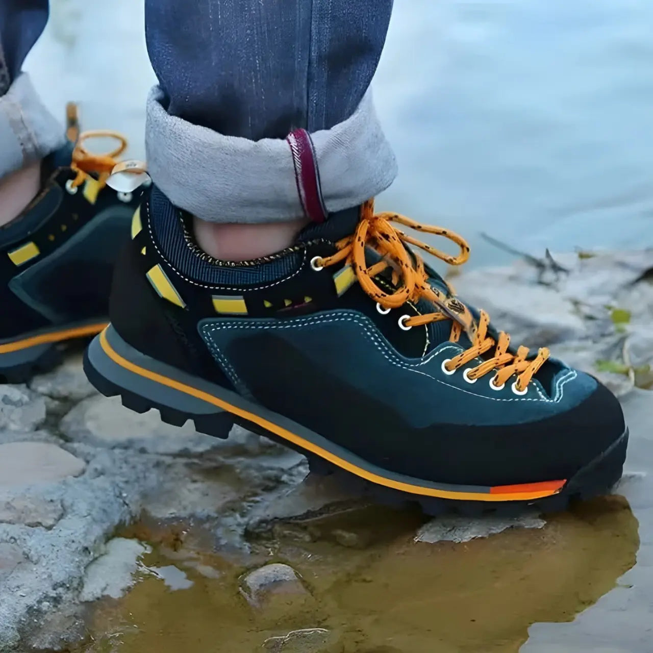 Rynic – Waterproof Men's Hiking Shoes with Anti-Collision Design for Outdoor Adventures - Lifestyle1