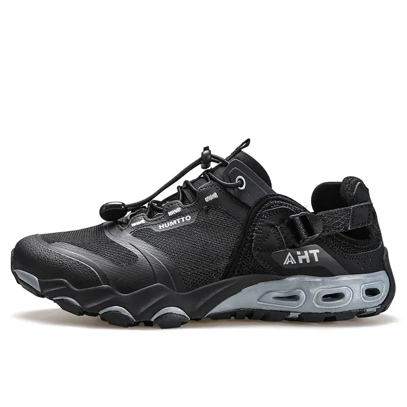 Velin – Best Lightweight Hiking Shoes for Women, Comfortable & Water-Resistant, Ideal for Trekking- Black/Light Gray