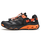 Velin – Best Lightweight Hiking Shoes for Women, Comfortable & Water-Resistant, Ideal for Trekking- Black/Red Orange