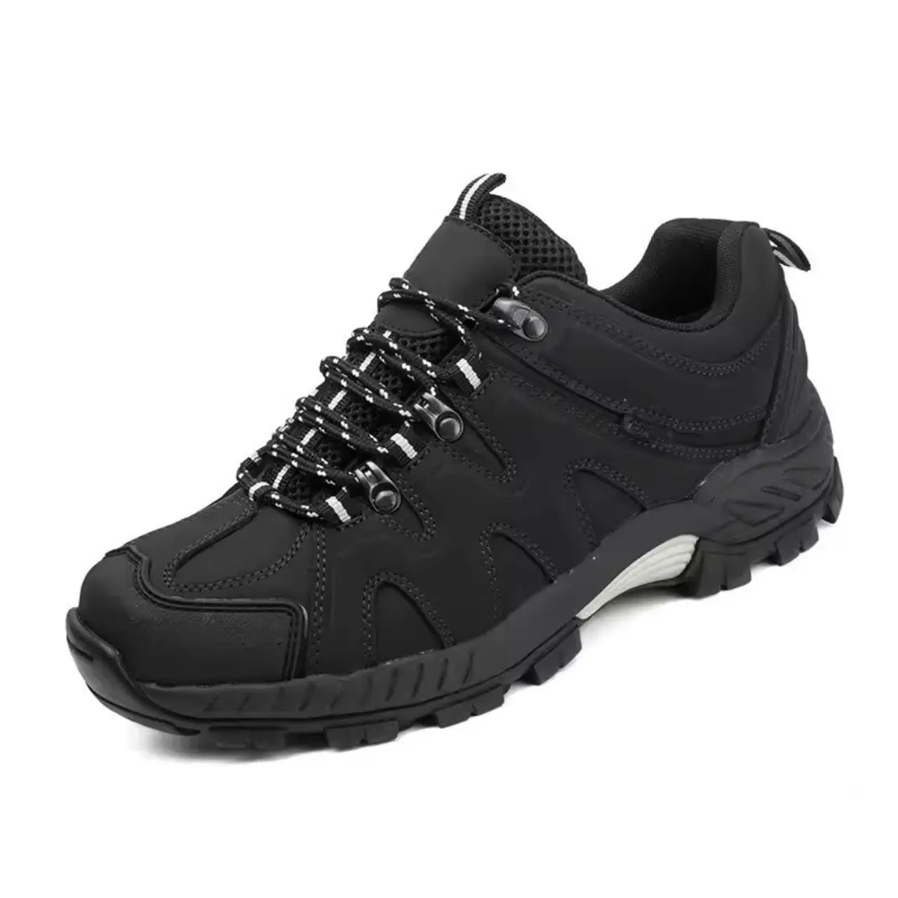 Zypher – Durable Men's Hiking Shoes With Lace-Up Design For Outdoor Adventures - Black2