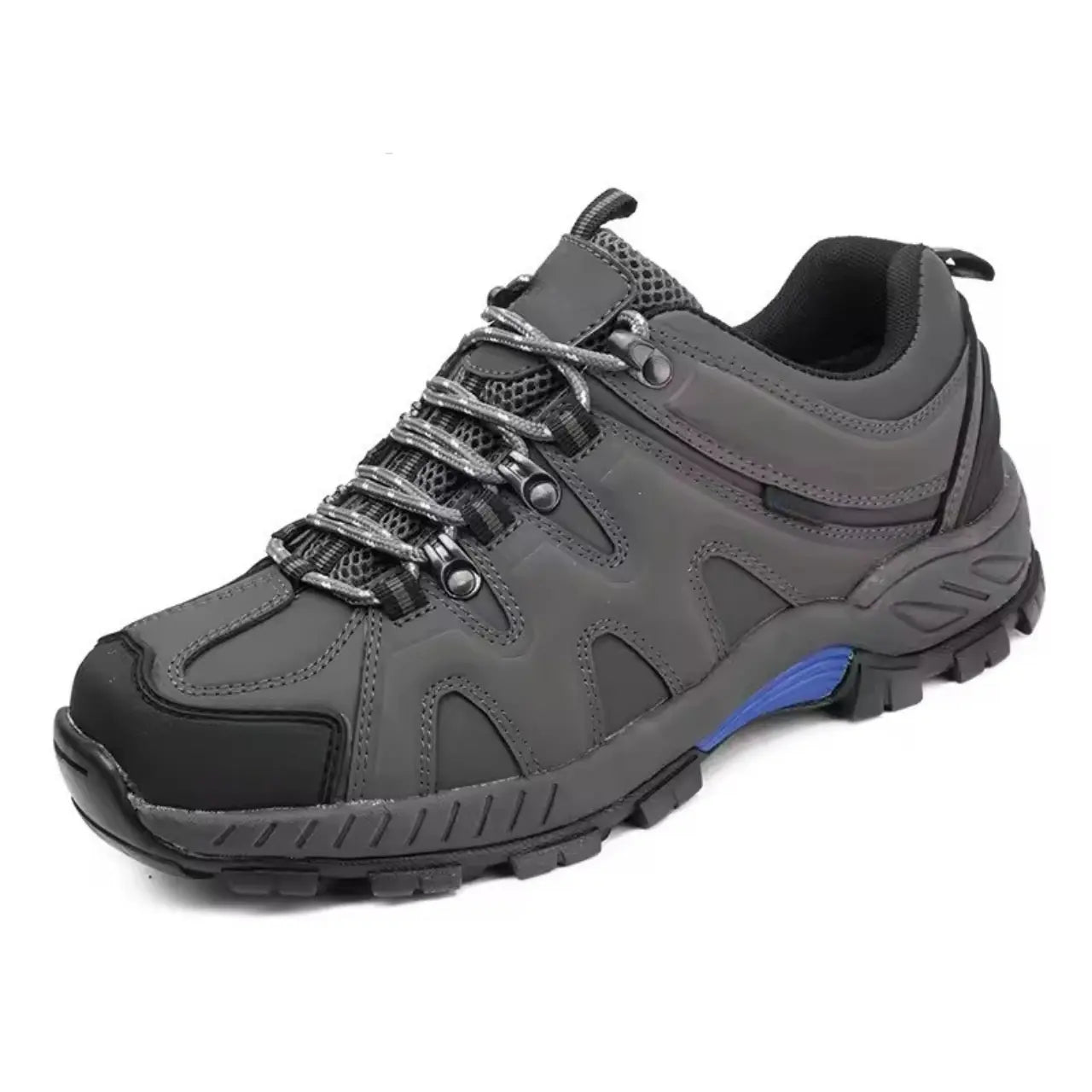 Zypher – Durable Men's Hiking Shoes With Lace-Up Design For Outdoor Adventures - Gray1