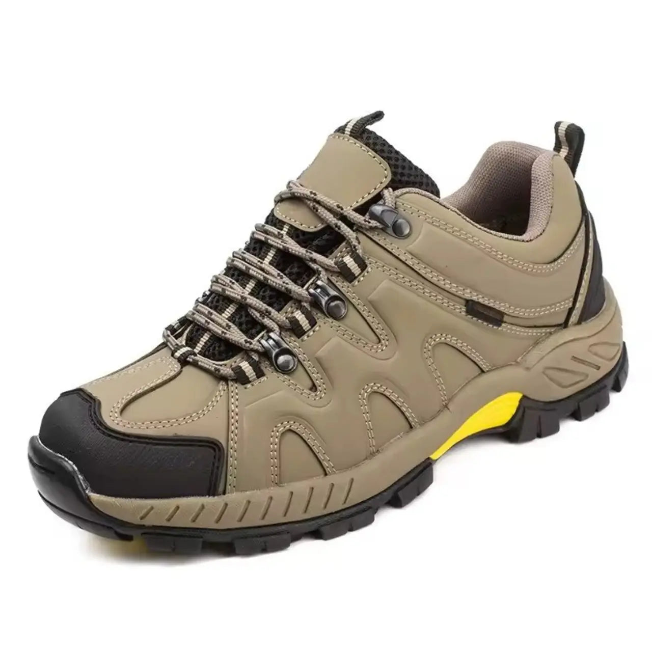 Zypher – Durable Men's Hiking Shoes With Lace-Up Design For Outdoor Adventures - Khaki1