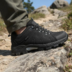Zypher – Durable Men's Hiking Shoes With Lace-Up Design For Outdoor Adventures - Black Lifestyle1