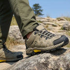 Zypher – Durable Men's Hiking Shoes With Lace-Up Design For Outdoor Adventures - Khaki Lifestyle1