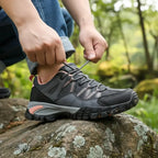 MunaWear - Hiking & Trail Shoes - Ysla – Durable Women's Hiking Shoes with Lace-Up Design for Outdoor Adventures - Gray / 40