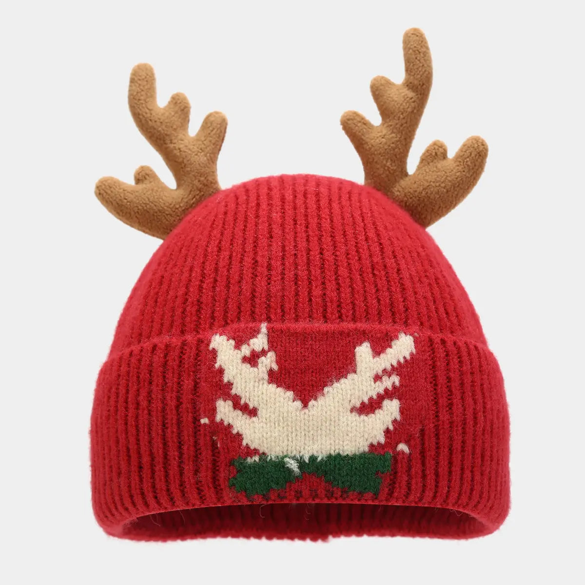 Festive Winter Hat Set With Reindeer Antlers – Perfect for Holiday Gatherings 2