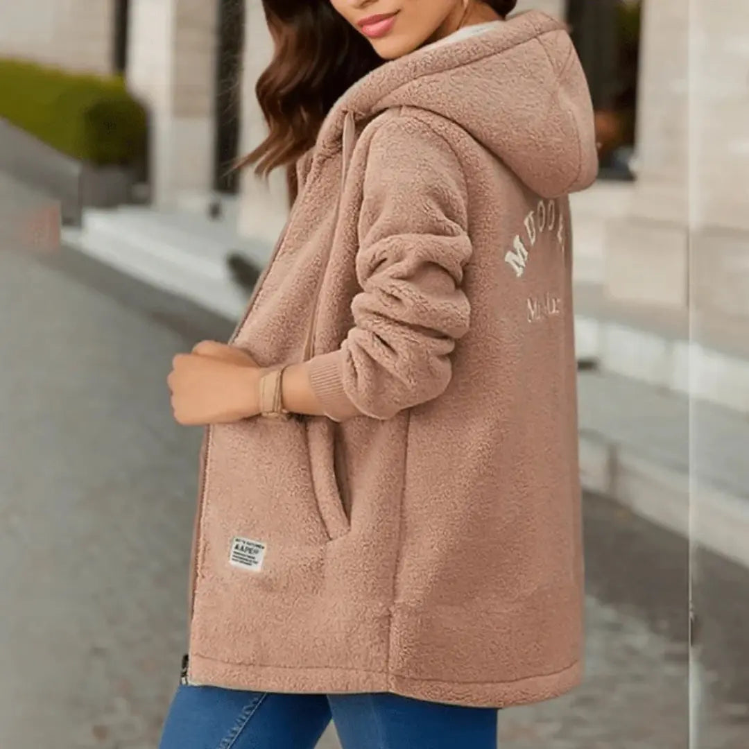 Liora – Stylish Women's Long Sleeve Hooded Jacket for Winter Warmth 2
