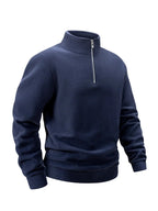 Caden - Classic Men's Quarter Zip Hoodie With Soft Fleece For Everyday Comfort 2