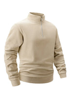 Caden - Classic Men's Quarter Zip Hoodie With Soft Fleece For Everyday Comfort 4