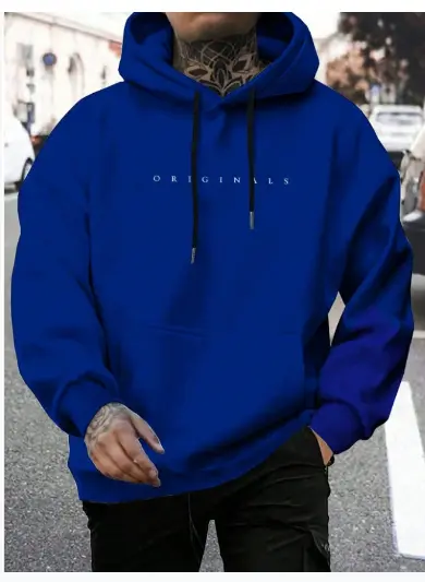 MunaWear - Hoodies - Caden - Modern Men's Hoodie With Embroidered Logo For Casual Wear And Street Style - Dark Blue / 5XL