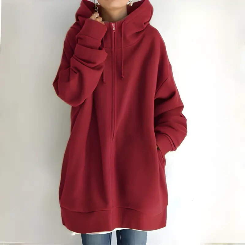 MunaWear - Hoodies - Liora - Cozy Oversized Hoodie For Stylish Winter Warmth - 