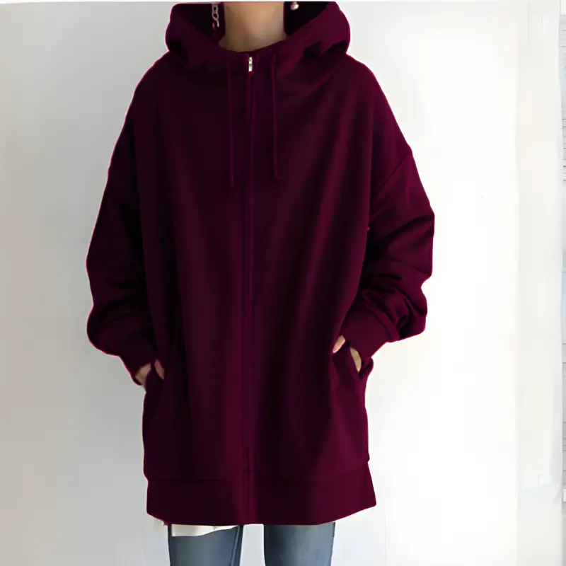 MunaWear - Hoodies - Liora - Cozy Oversized Hoodie For Stylish Winter Warmth - 