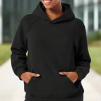 Arden – Oversized Ladies Hoodie with Raglan Sleeves and Kangaroo Pocket, Perfect for Casual Wear and Layering
