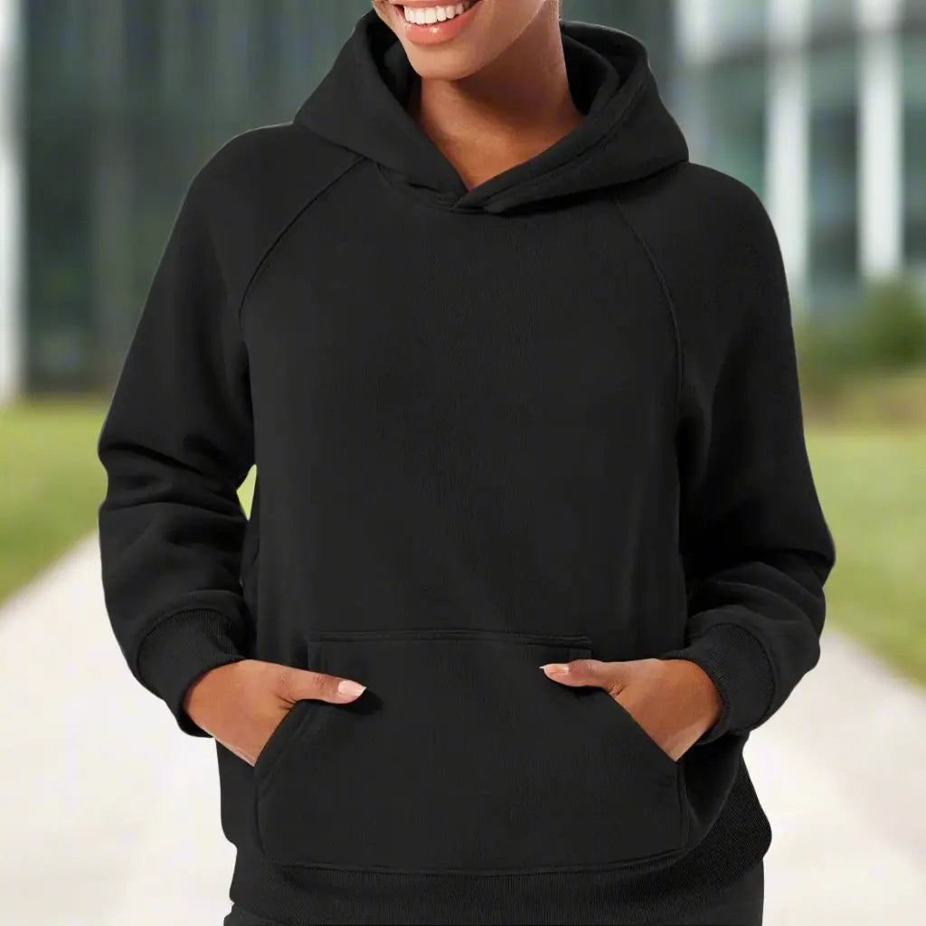 Arden – Oversized Ladies Hoodie with Raglan Sleeves and Kangaroo Pocket, Perfect for Casual Wear and Layering
