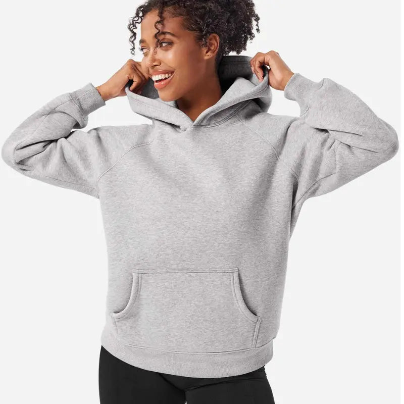 MunaWear - Hoodies & Sweatshirts - Arden – Oversized Ladies Hoodie with Raglan Sleeves and Kangaroo Pocket, Perfect for Casual Wear and Layering - 