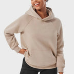 MunaWear - Hoodies & Sweatshirts - Arden – Oversized Ladies Hoodie with Raglan Sleeves and Kangaroo Pocket, Perfect for Casual Wear and Layering - 