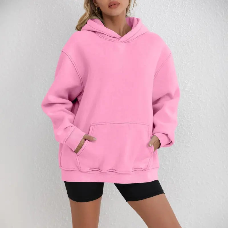 MunaWear - Hoodies & Sweatshirts - Arden – Oversized Ladies Hoodie with Raglan Sleeves and Kangaroo Pocket, Perfect for Casual Wear and Layering - 