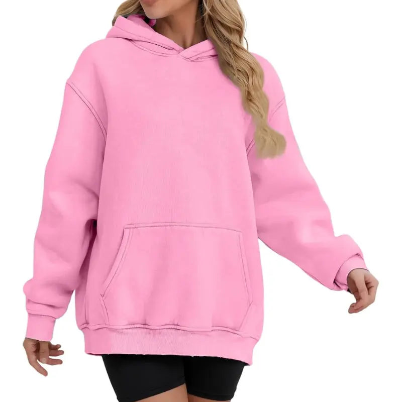 MunaWear - Hoodies & Sweatshirts - Arden – Oversized Ladies Hoodie with Raglan Sleeves and Kangaroo Pocket, Perfect for Casual Wear and Layering - 