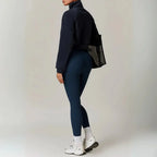 MunaWear - Hoodies & Sweatshirts - Aspen – Cropped Gilet with High Collar, Zipper Closure, and Side Pockets in Soft Polar Fleece - 