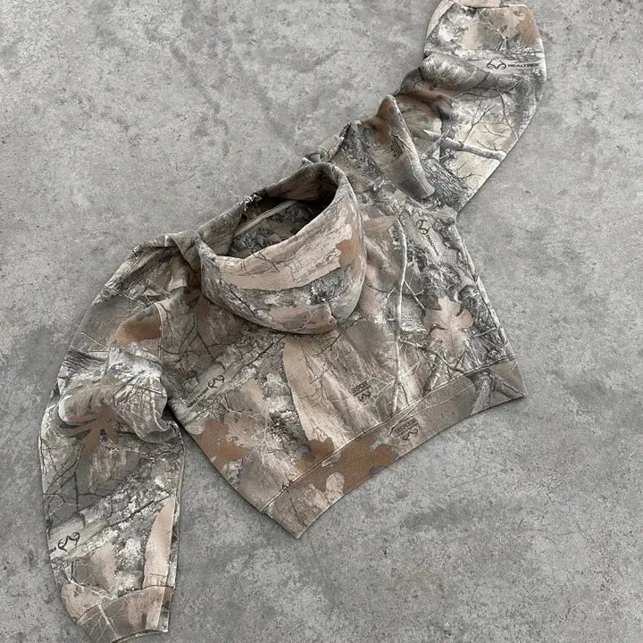 Ethan - Oversized Camo Zip-Up Hoodie for Men, Stylish & Comfortable Streetwear, Size S-XL 4