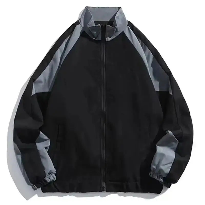 MunaWear - Hoodies & Sweatshirts - Marcus - Lightweight Hip Hop Varsity Jacket with Unique Patchwork Design for Men and Women, Size S-XL - 