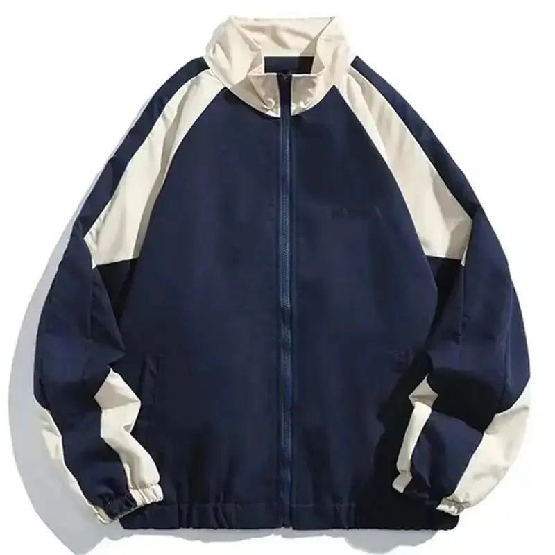 MunaWear - Hoodies & Sweatshirts - Marcus - Lightweight Hip Hop Varsity Jacket with Unique Patchwork Design for Men and Women, Size S-XL - 