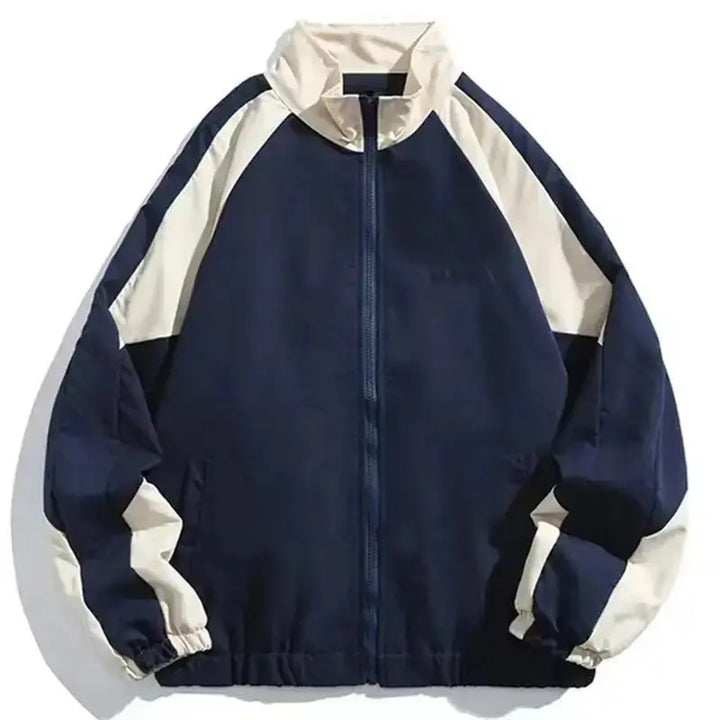 MunaWear - Hoodies & Sweatshirts - Marcus - Lightweight Hip Hop Varsity Jacket with Unique Patchwork Design for Men and Women, Size S-XL - 