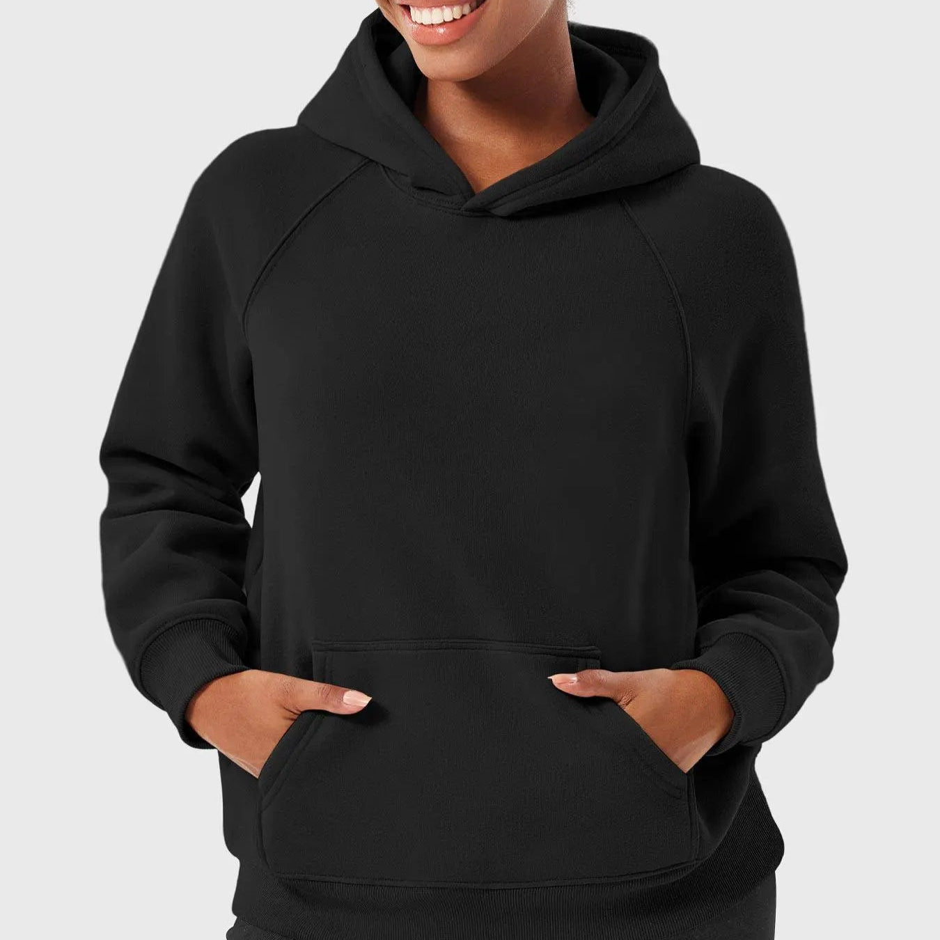 MunaWear  Hoodies & Sweatshirts  Mia – Oversized Ladies Hoodie with Raglan Sleeves and Kangaroo Pocket, Perfect for Casual Wear and Layering 