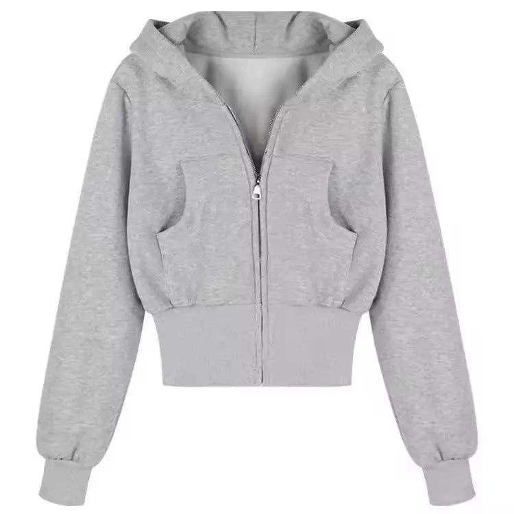 MunaWear - Hoodies & Sweatshirts - Sage – Soft Fabric Zipper Hoodie with Adjustable Hood and Kangaroo Pocket for Women - 