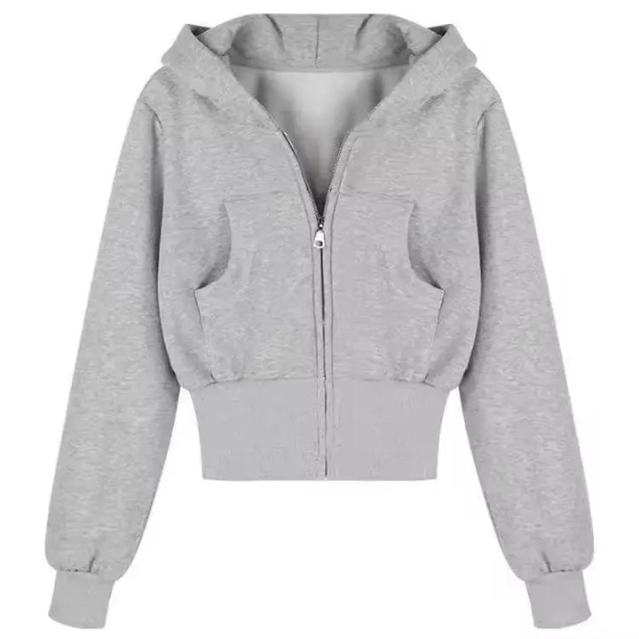 MunaWear - Hoodies & Sweatshirts - Sage – Soft Fabric Zipper Hoodie with Adjustable Hood and Kangaroo Pocket for Women - 