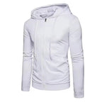 MunaWear - Hoodies & Sweatshirts - Steele – Slim Fit Long Sleeve Zipper Hoodie for Men, Stylish Autumn Essential - 